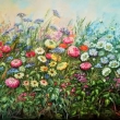 Kvtinov koberec, olej 120x90