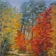 Barevn podzim, olej 40x50