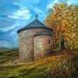 Rotunda sv.Petra a Pavla (Star Plzenec), olej 60x60