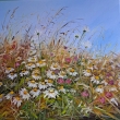 Rozfoukan louka, olej 50x50
