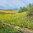Toulka letn krajinou, olej 80x60