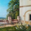 Bentky nad Jiz., zmek, olej 80x80, mono zakoupit, mm doma