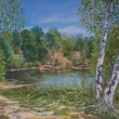U jezrka, olej 70x50