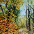 Na prochzce, olej 40x50 Zamluveno