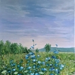 U ns doma, Pohled na Chlum, olej 50x60