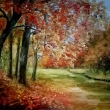 Podzim v okol Konice, olej 50x40