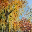 Podzimn idylka, olej 50x70