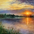 Veern pohoda, olej 70x70
